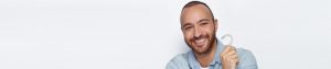 Man with Invisalign Finger Lakes Orthodontics Horseheads Corning, NY